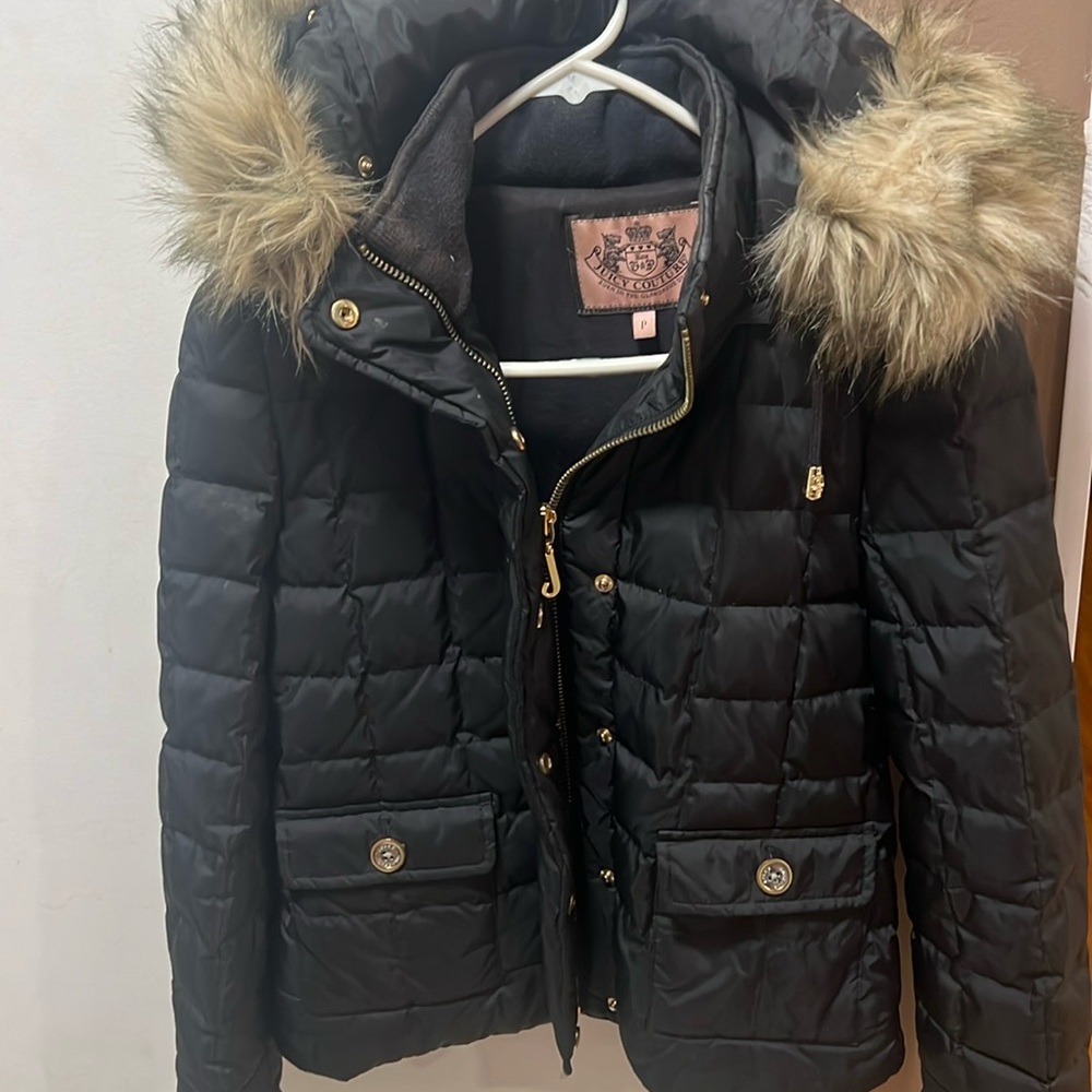 Gently used juicy couture puffer jacket xs/s